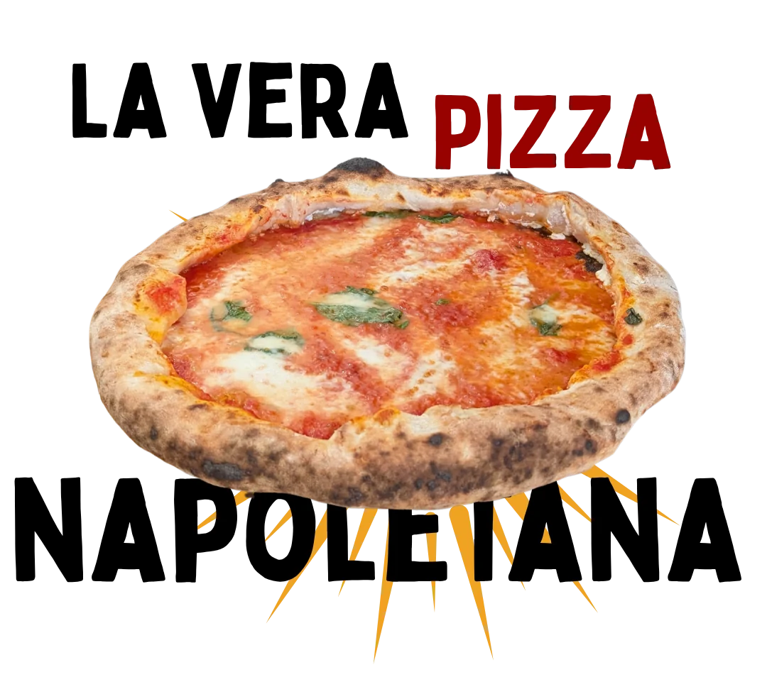 La vera pizza napoletana di Pizz'Orto Arese: margherita con cornicione alto e maculato dalla cottura nel forno a legna